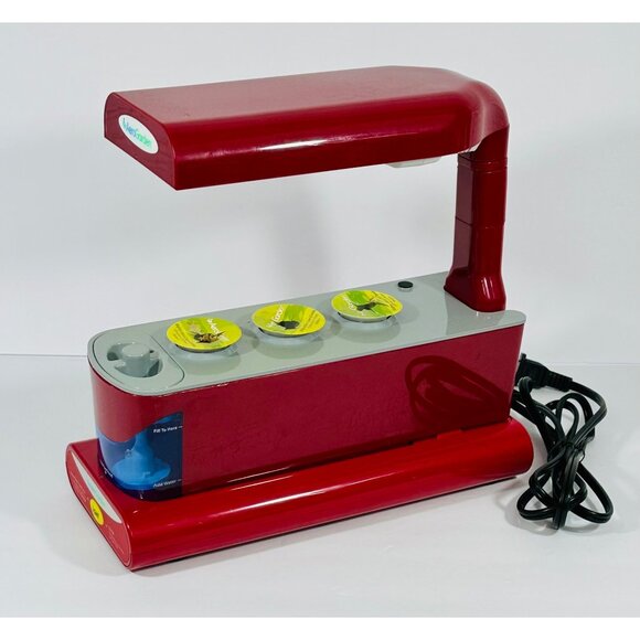 AeroGarden Red Indoor Hydroponic Garden System Countertop LED Grow Light 3-Pod C - Picture 7 of 16